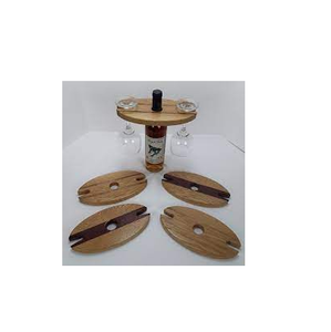 Wholesale Wood <b>Wine</b> Glass Cup Holder <b>Wine</b> <b>Rack</b> With Glass Holder Single <b>Wine</b> Bottle Glass Holder and Hot Sale Product - Product Image 6