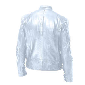 Veste en cuir de qualité supérieure, design élégant, fabriquée au Pakistan, veste à col montant très vendue, confortable et élégante - Product Image 5