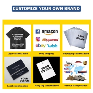 T-shirt vintage lavé à l'acide avec logo personnalisé pour hommes T-shirt vierge en coton épais surdimensionné 100% coton pour hommes - Product Image 5