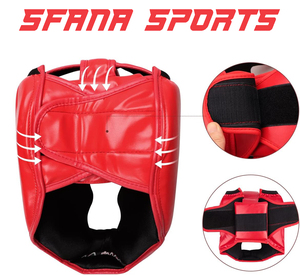 หมวกชกมวยทำจากหนังสำหรับเยาวชนและผู้ใหญ่ทำจากประเทศปากีสถานได้ตามที่ต้องการ - Product Image 2