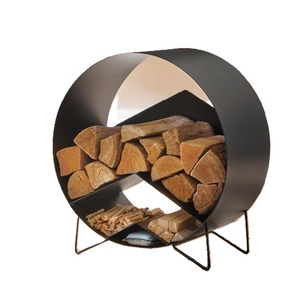 New Arrival Indoor Fireplace Iron <b>Log</b> <b>Rack</b> With Stable Structure And Modern Style Suitable For Apartment Living - Product Image 2