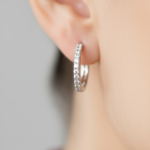 Pendientes de Aro para Mujer en Oro de 14K y Diamantes Naturales para Uso Diario - Product Image 5