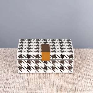 Caja de regalo de diseño geométrico moderno Caja de laca de madera Premium hecha a mano de Vietnam - Product Image 2