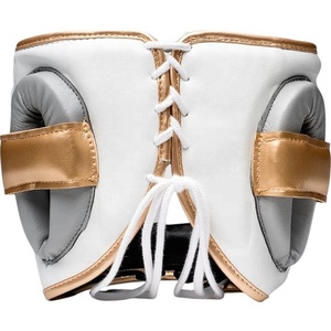 Protège-tête de boxe réglable professionnel en cuir véritable personnalisé pour l'entraînement, protection confortable du visage - Product Image 5
