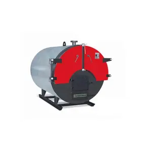 3 PASS MANUALLY LOADED SOLID FUEL HOT WATER BOILER PRESSURE VESSELS FOR DOMESTIC USAGE JUMBOMASS MODEL OKK SERIES