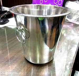 2025 vente chaude en acier inoxydable Champagne seau argent vin et bière baignoires de refroidissement Bar seaux à glace Barware barman outils - Product Image 1