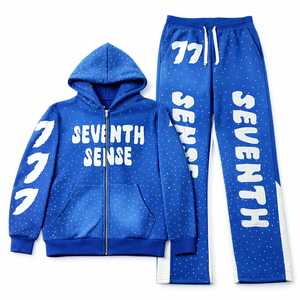 Conjuntos Deportivos de Invierno Baratos 100% Algodón, Transpirables, Estilo Punk, con Cintura Elástica, Pantalones y Sudaderas con Logotipo Personalizado, de Pakistán - Product Image 4