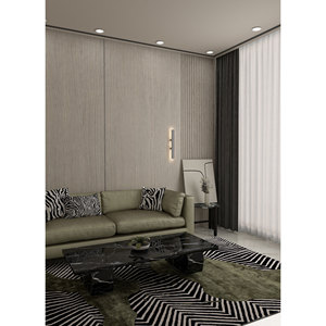 Alfombra Kilim Abstracta Adrift Gris y Negra, Tejida a Mano con Lana y Viscosa, Tejido Plano para el Hogar y el Pasillo-Tra-15223 - Product Image 5