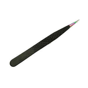 แหนบขนตาตรงและโค้งสำหรับมืออาชีพแหนบต่อขนตาจับเพชรงานแฮนด์เมด - Product Image 2