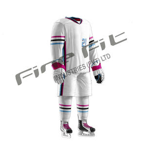 Kits de equipos OEM, uniformes de hockey sobre hielo de poliéster de secado rápido transpirables personalizados para impresión por sublimación masculina y femenina y conjunto completo - Product Image 3