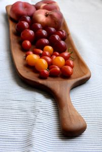 Bandeja de madera para servir frutas, tabla para pan, queso, comida, desayuno, bar, decoración de cocina para el hogar, regalos de boda, restaurante - Product Image 4