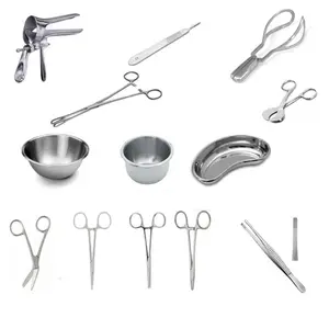 Sales A+ German Quality Hot Selling Basic Delivery Set Gynecology Delivery Surgical Instruments High Quality Stainless Steel