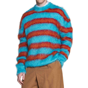 Nouveautés Pull en maille anti-rides à manches longues Poids standard Pull grande taille Séchage rapide Pull d'hiver pour homme - Product Image 1