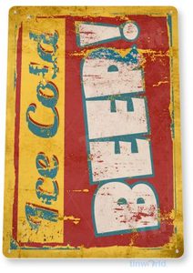 Letrero de estaño de Metal para decoración de pared, letrero de estaño elegante para uso en tienda Braber, venta al por mayor, precio alto - Product Image 2