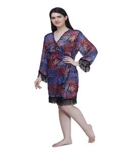 ชุดว่ายน้ำบิกินีแขนยาวมีพู่สำหรับใส่2025พิมพ์ลายออกแบบได้ตามต้องการชุดคลุมชุดกิโมโนสำหรับว่ายน้ำแบบชิ้นเดียว - Product Image 3