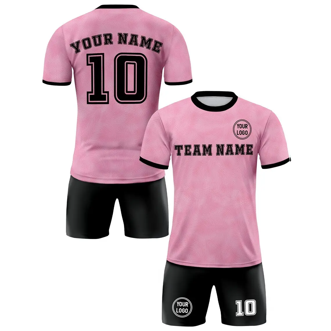 Manufacturer wholesale pink retro soccer wear jersey shirt custom logo sublimated youth kids men soccer jersey