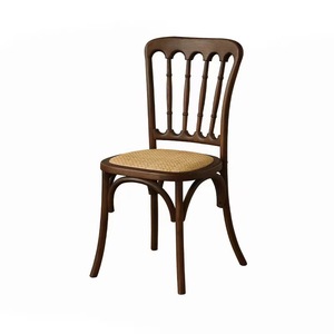 Ensemble de <span class=keywords><strong>chaises</strong></span> de salle à manger Entwood, <span class=keywords><strong>lot</strong></span> de 2/<span class=keywords><strong>4</strong></span>, style Thonet, réplique de siège en rotin, chaise de café <span class=keywords><strong>vintage</strong></span> de Vienne, <span class=keywords><strong>chaises</strong></span> de bistrot classiques en bois - Product Image 4