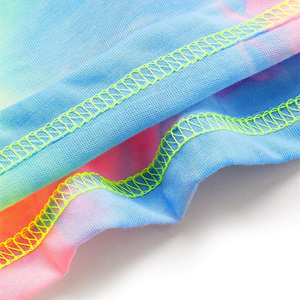 Chemises OEM en coton tie-dye pour femmes vêtements d'été respirants personnalisés avec marque privée et logo personnalisé - Product Image 4