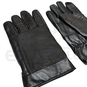 Gants d'hiver en cuir pour femmes, dos en toile, poignet élastique, compatibles avec les écrans tactiles, pour temps froid, vente en gros, conduite, chasse - Product Image 4