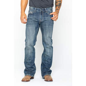 Jeans en denim pour hommes, vêtements de tous les jours, tissu solide, coupe confortable, style classique, adapté au travail, aux voyages et à l'extérieur. - Product Image 1