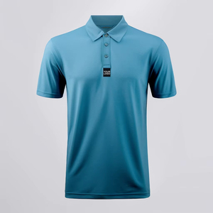 Polo sostenible personalizado de poliéster/algodón de alta calidad, Polo informal de manga corta ajustado para hombre, uniforme sólido, tamaño en blanco - Product Image 6