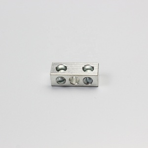 Nouveau bornier à vis double barillet 250 MCM à 6 AWG, connecteur à cosses mécaniques en aluminium pour câblage de bus - Product Image 3