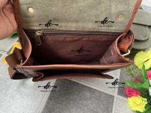 Echte Leder handtasche Umhängetasche Neues Design Hand gefertigte Umhängetasche aus echtem Leder Geldbörse für Frauen - Product Image 6