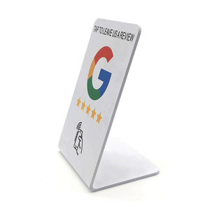 Soporte de Exhibición de Códigos <span class=keywords><strong>QR</strong></span> en Forma de L de Acrílico de Alta Calidad para Restaurantes, Etiqueta de Menú NFC para Pedidos - Product Image 4