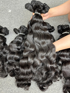 100% extensions de cheveux humains vierges de haute qualité Double extrémités dessinées 100g cuticule alignée tissage vietnamien droit - Product Image 5