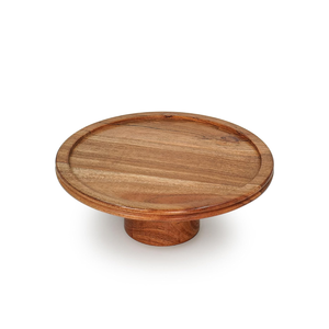 Top Vente De Haute Qualité En Bois Gâteau Stand Plateau Logo Personnalisé Partie Vaisselle Gravé Au Laser Direct Usine En Gros Vietnam - Product Image 1