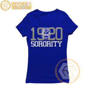 Venta al por mayor personalizada Zeta Phi Beta mujeres camiseta hermandad ropa algodón camisetas más finas mujeres fraternidad prendas - Product Image 6