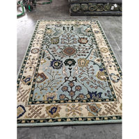 Premium Hand Knotted Wool Moroccan Abstract Eco-Friendly Anti-Slip Super Kazak Rectangle Rug Low Pile Cotton Backing Home