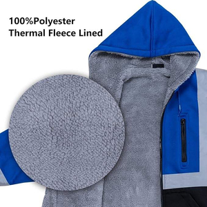 Vêtements de travail veste de sécurité hommes haute visibilité réfléchissant protection industriel extérieur Durable Construction uniforme vestes - Product Image 5