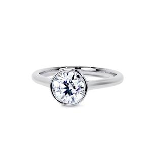 Bague de fiançailles en diamant de laboratoire rond de 10 carats, clarté VS1, couleur F, 6,5 mm, solitaire avec certificat IGI pour mariage - Product Image 1
