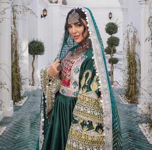 Último Diseño 2025 Vestido Largo Estilo Maxi Cultura Afgana Elegante Traje Afgano Conjunto de Vestido con Bordado y Logotipo Impreso Transpirable - Product Image 4