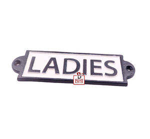 Placa de letrero de hierro fundido para mujer, letrero para puertas, superventas, placas de nombre de hierro fundido, letrero de puerta de hierro fundido para mujer, placa de puerta de Metal Retro - Product Image 4