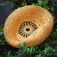 Lampe suspendue au design simple et créatif, éclairage d'intérieur, lustre tissé, luminaire suspendu fait à la main en osier, rotin, bambou, Vietnam TUYET