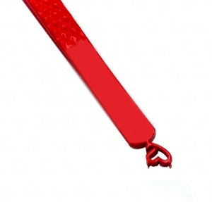 Pinces à cils ombrées rose rouge avec charme en forme de cœur, poignée en diamant, outil pour cils volumineux - Product Image 4