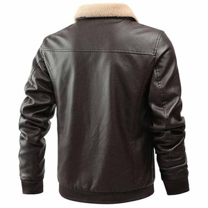 Best Quality Unique Style <b>Men</b> <b>Leather</b> <b>Jacket</b> Heavyweight Waterproof Original <b>Leather</b> Fabric Fashion <b>Jacket</b> OEM Serviced - Product Image 2