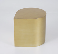 Table d'appoint gigogne moderne de qualité supérieure pour petits espaces, mobilier de maison, design bois, fer et verre