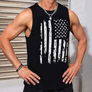 Custom Lightweight Breathable Workout Tank Top Casual Knitted <b>Running</b> <b>Singlet</b> with Breathable Sleeveless Shirt Design - Product Image 2