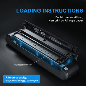 Mini impresora térmica <span class=keywords><strong>de</strong></span> <span class=keywords><strong>recibos</strong></span> A4 portátil <span class=keywords><strong>de</strong></span> 8 pulgadas con batería <span class=keywords><strong>de</strong></span> 1200mAh USB-Tipo-C + para resolución <span class=keywords><strong>de</strong></span> 304DPI para uso en el trabajo doméstico - Product Image 3