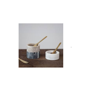 Molinillo de sal y pimienta de mármol, juegos de molinillo y cuchara de madera, molinillos de pimienta ajustables para un tamaño personalizado, gran oferta - Product Image 6