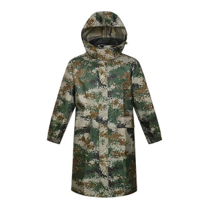 Vêtements de sécurité OEM haute visibilité pour adultes imperméable respirant bandes réfléchissantes long manteau de pluie pour la randonnée et les activités de plein air - Product Image 3