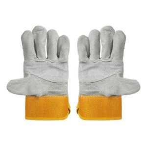 Gants de sécurité au travail en cuir de chèvre blanc bon marché pour la construction industrielle mécaniciens conducteurs soudeur - Product Image 2