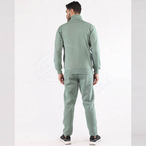 "Ensemble de survêtements pour hommes de couleur unie personnalisée Slim Fit Jogging Training Wear OEM Sportswear Fabriqué au Pakistan Design respirant" - Product Image 3