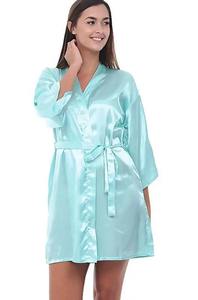 Pijama informal de satén de seda para mujer, ropa de dormir, ropa de dormir tejida de talla grande para mujer - Product Image 2