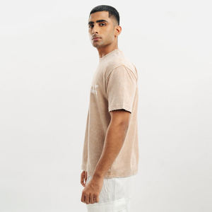 Logotipo personalizado pantalones cortos manga cuello redondo Camiseta Casual en blanco 100% algodón al por mayor camisetas de gran tamaño para hombres - Product Image 5