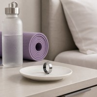 Nouvelle Bague Intelligente Transfrontalière avec Affichage des Appels, Moniteur de Fréquence Cardiaque, Oxymètre, Podomètre, Suivi du Sommeil, Contrôle des Photos, Vibrations, Commande Vocale, Compatible Android/iOS