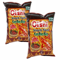Meilleure vente en gros sacs de crevettes chaudes spéciales Oishi Snack 14g x 100 à prix compétitif snacks exotiques